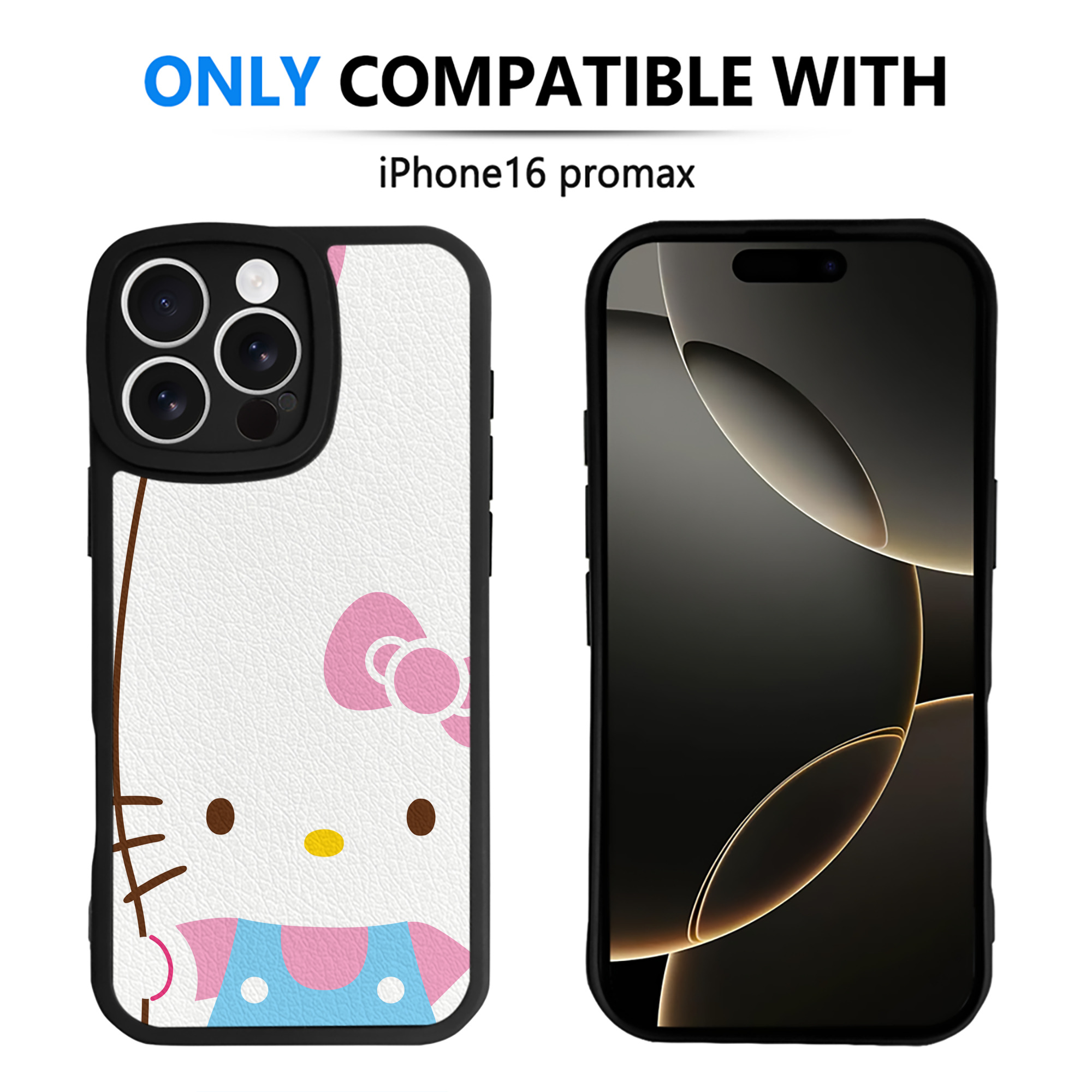 （画像用） Hello Kitty ハローキティ 【iPhone 16シリーズ対応】シリコンスマホケース（レザー調） 材質：シリコン